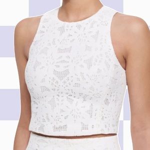 Rebecca Taylor White Lace Crop Top
❥ Size 4